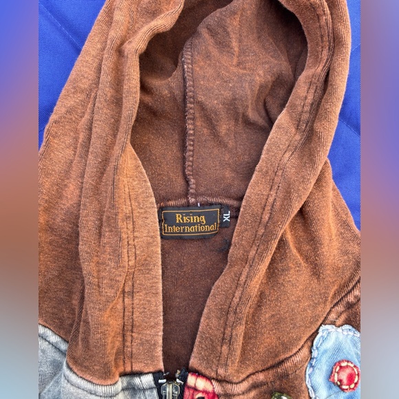 Boho patchwork hoodie - Picture 3 of 4